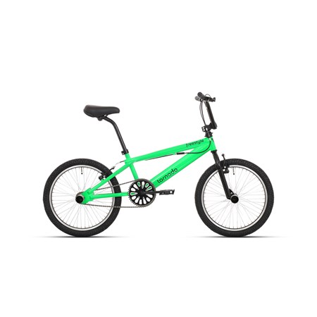 Tornado Freestyle bike lux Neon groen met zwarte banden