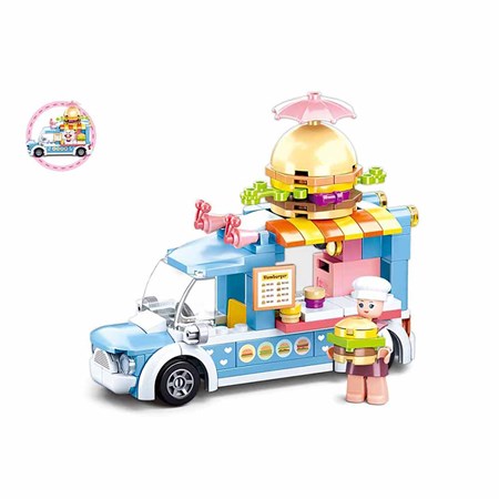 Sluban Girl's Dream Hamburger Wagon M38-B0993B