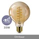 Philips Lamp (dimbaar) Globe LED 5,5 W Flame