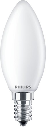 Philips Kaarslamp en kogellamp Kaarsgloeilamp LED 4,3 W Warm wit