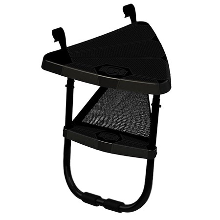 BERG Ladder Zwart Met Platform Voor Framehoogte 50-60 cm