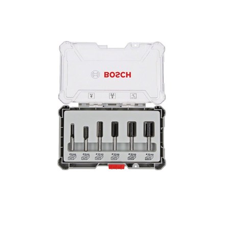 Bosch 6-delige Frezenset Rechte Schacht - 8 mm
