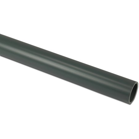 Drukbuis PVC-U 40 mm x 1,9 mm glad 10bar grijs 2m