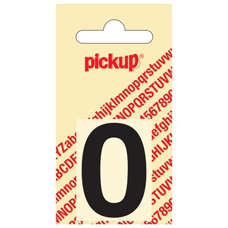 Pickup Plakcijfer Helvetica 40 mm Zwart 0