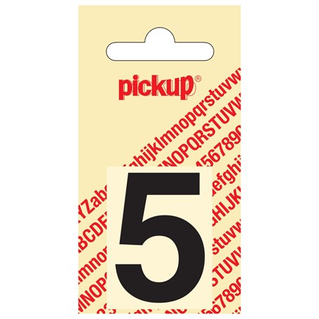 Pickup Plakcijfer Helvetica 40 mm Zwart 5