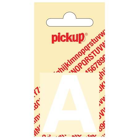 Pickup Plakletter Helvetica 40 mm Wit A