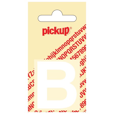 Pickup Plakletter Helvetica 40 mm Wit B