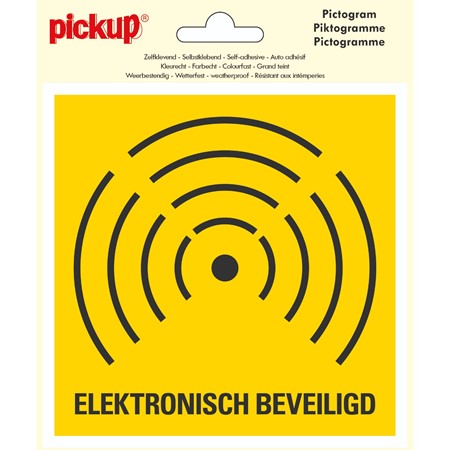 Pickup Pictogram Vinyl 15x15cm Electronisch Beveiligd