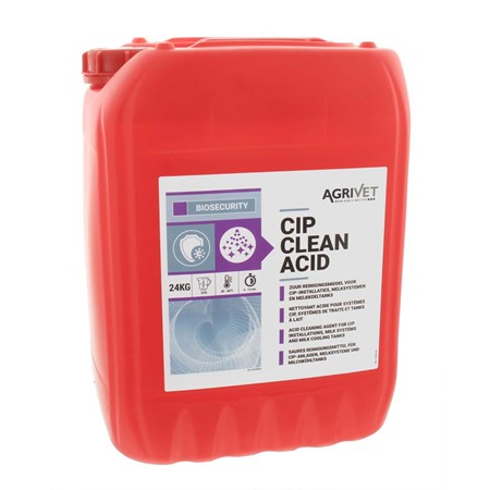 Agrivet CIP Clean Acid, Zuur Reinigingsmiddel, 24 Kg - 20 L