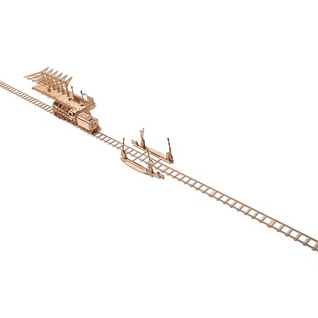 Ugears Modelbouw - Spoorwegovergang met rails